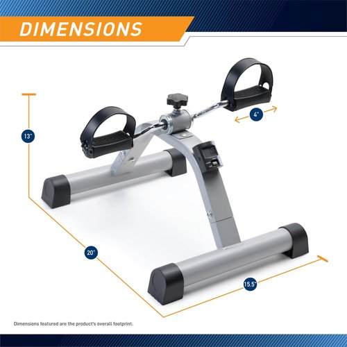 Marcy Under Desk Mini Pedal Cycle - Adjustable Magnetic Resistance for Legs & Arms | Compact Design