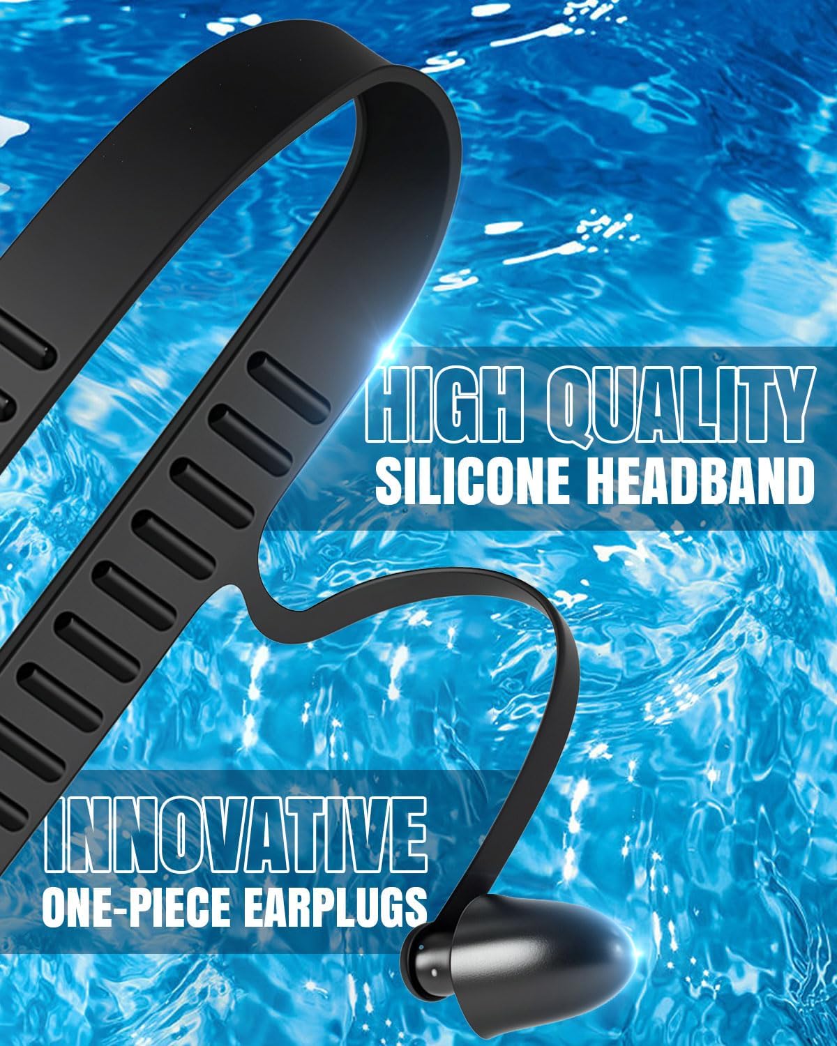 Rantizon Swim Goggles - Wide View Anti-Fog & UV Protection | Leak-Proof Design for Adults & Kids