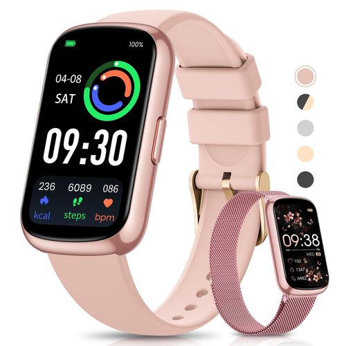 DEKELIFE Health Fitness Tracker, Smart Watches for Women with 24/7 Heart Rate,Sleep Tracker, 20+ Sport Modes Fitness Watches for Women, Smart Watch for Phones, IP68 Step Tracker, Pedometer Watch