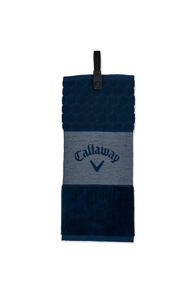 Callaway Microfiber Golf Towel with Quick Snap Attachment – Navy