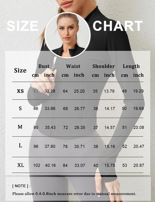 AKEWEI Workout Tops for Women Long Sleeve Lightweight Running Jacket Women's Black Workout Jacket Sports Jacket Black L