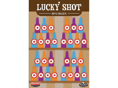 Birchwood Casey Dirty Bird 12" X 18" Lucky Shot Bottles / 6 Sheets