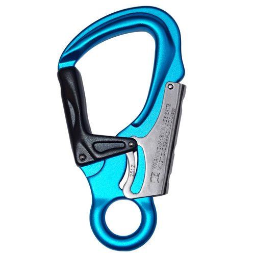 TFTICFH CE 35kN Aluminum Snap Hook, Heavy Duty Captive Eye Forged Hook, Double-Action Speedline Snaphook for Climbing,Rigging, Rappelling, Arborist, Sling,Flipline, Lanyard, Blue