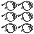 Retevis RT22 Walkie Talkie Earpiece with Mic, 2 Pin, for RT22 RT68 RT21 H-777 RT27 RT68H RT15, Compatible with Pxton Baofeng BF-888S BF-T26 Kenwood Two Way Radio, Two Way Radio Earpiece(6 Pack)