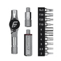 Feedback Sports | Reflex 5Nm Fixed Torque Ratchet Kit | Compact Mini Ratchet Set with 10 S2 Steel Bits for Precise Bicycle Maintenance | 5Nm Torque Limiting Bit