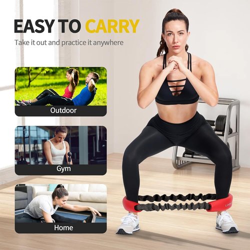 Hip & Core System - Resistance Loop Bands for Core Fitness & Glute Workouts | Stretching Tool