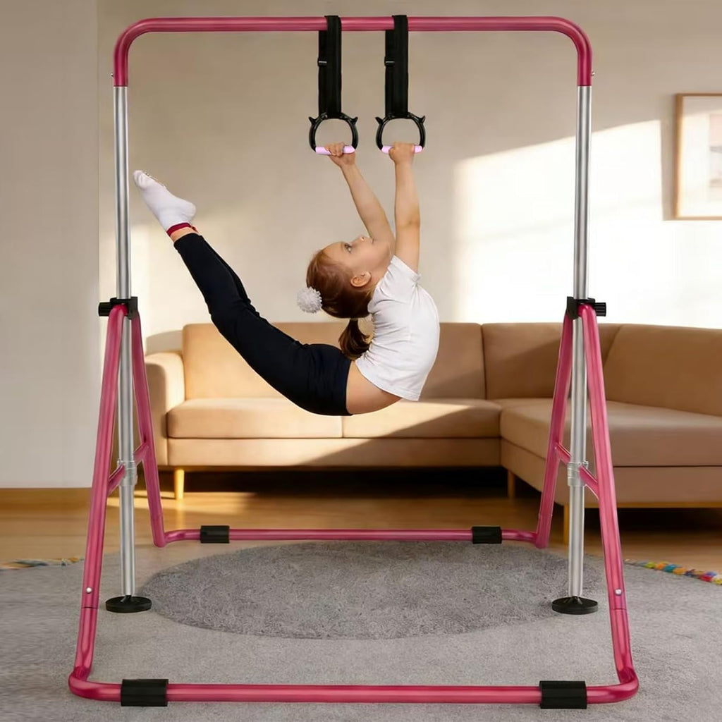 Skiennix Gymnastics Rings - Professional Adjustable Straps | 550 lbs Capacity, Non-Slip Grip for Indoor/Outdoor Training