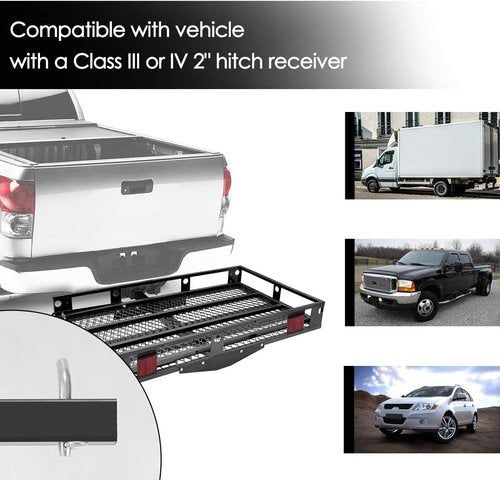 IRONMAX Hitch Cargo Carrier - Heavy Duty Folding Mobility Scooter & Wheelchair Carrier | 500LBS Capacity