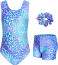 JiAmy Girls Gymnastics Leotards - Glitter Ballet Dance Unitards with Hairband for Kids | Activewear