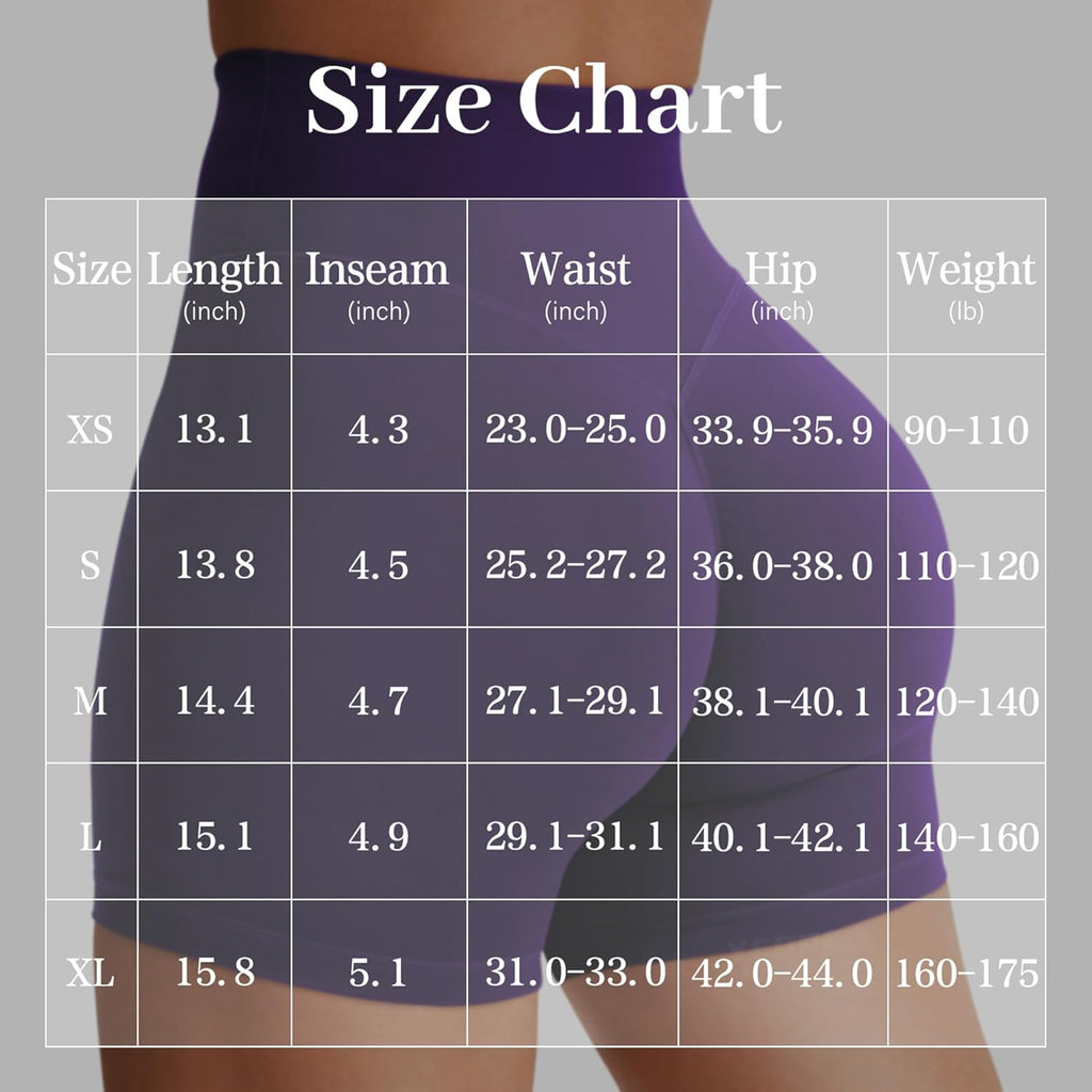 YEOREO Women's Biker Shorts - High Waist Tummy Control | 3.6", 4.5", 6" Sizes for Yoga & Gym Workouts