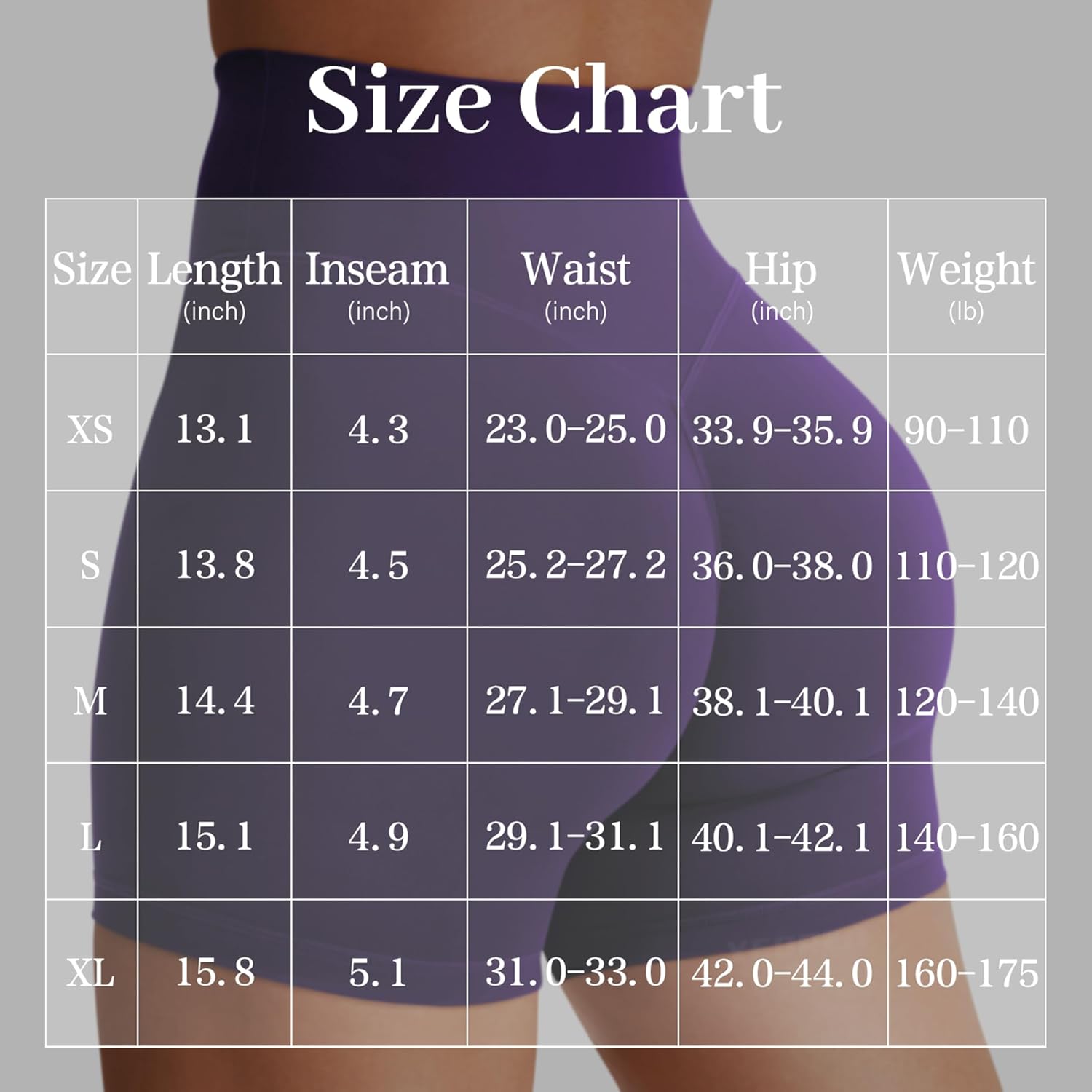 YEOREO Women's Biker Shorts - High Waist Tummy Control | 3.6", 4.5", 6" Sizes for Yoga & Gym Workouts