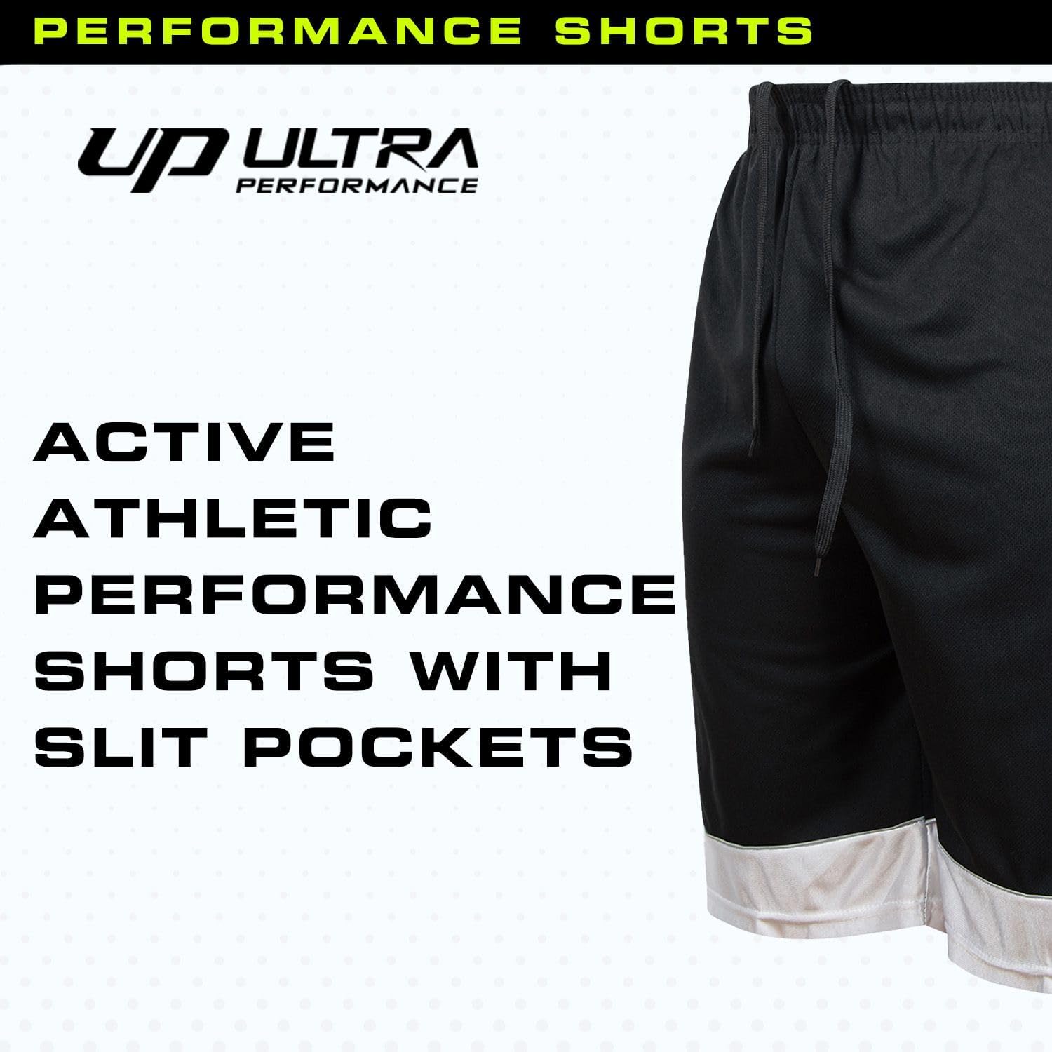 Skiennix Men's Athletic Gym Shorts - Ultra Performance 5-Pack for Workout & Basketball | Sizes S-5X