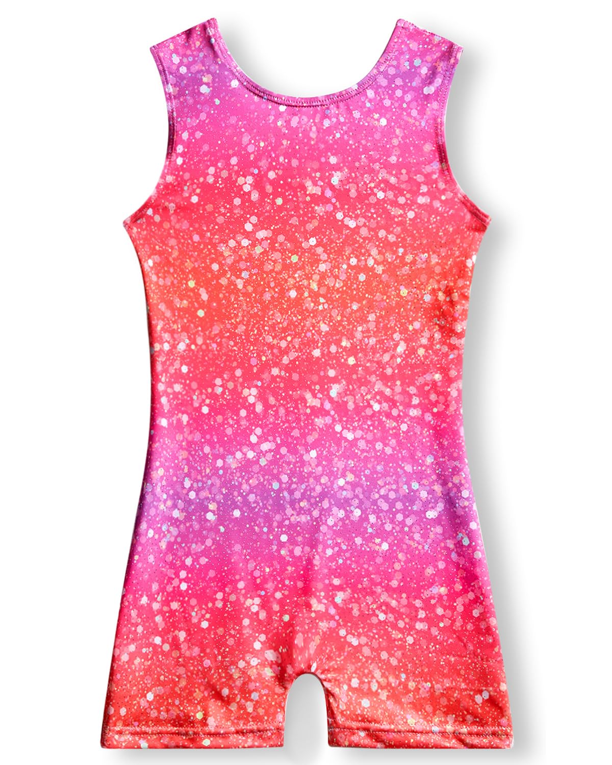 YDMZX Girls Gymnastics Leotard with Built-in Shorts – Sparkly, Durable No-See-Through Fabric, 4-Way Stretch