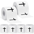 Geiserailie 4 Pcs Christian Athletic Tape with Cross Sports Tape 2in x 23ft Jesus Religion Wrist Warp for Football Soccer Athlete Trainers Boxing Christmas Gift for Christian Church