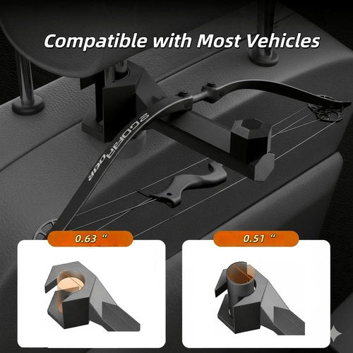 Bow Hanger for Truck & Car - Secure Archery Bow Holder Hook for Vehicle Back Seat
