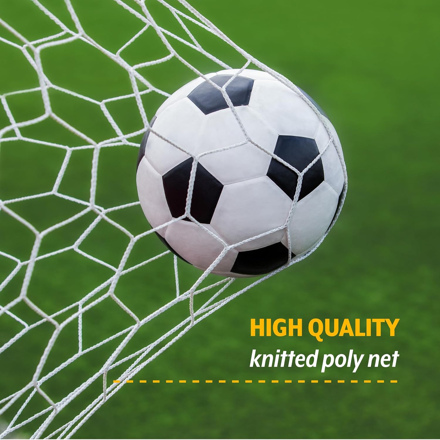 PUGG Pop Up Soccer Goals - Portable Training Equipment with Knitted Poly Net - Includes 2 Goals & Bag