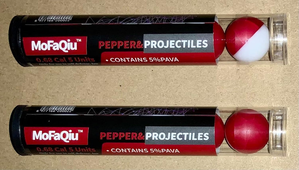 PAVA 68 Caliber Pepper Balls - Fracture Groove Design | Enhanced Diffusion Radius, Ultrafine Powder