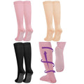 3 Pair Non Slip Compression Socks Women Men - Variation: Natural Tone+Minimalist