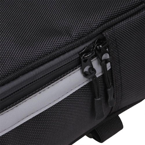 Bike Rear Bag, Bicycle Back Seat Pannier/Outdoor Sports Cycling Rack Pack Carrier Accessories/Waterproof Storage Trunk Pouch - Black
