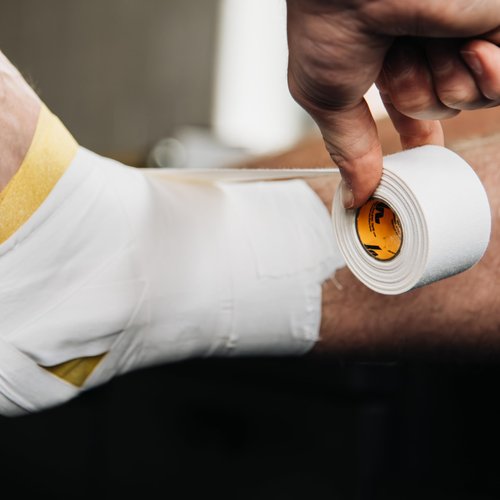 Howies Athletic Tape - 1.5" x 15yd White Athletic Tape, Pro Grade Strength - Sports Tape for Athletes and Medical Trainers, Fingers, Ankles, Wrist, Boxing, Football, Gymnastics (4)