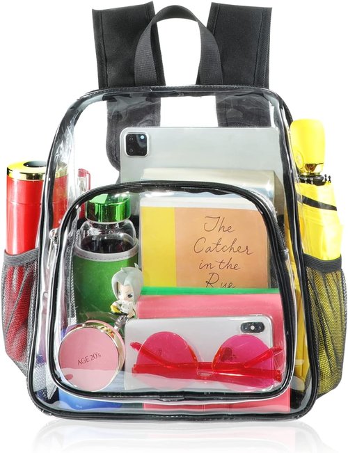 Mildbeer Clear Backpack - Stadium Approved 12x12x6 | Ideal for Women, Festivals & Sports Events