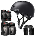 OutdoorMaster Skate Protective Gear Set - Helmet, Knee & Elbow Pads with Wrist Guards for Skateboarding & Scooters