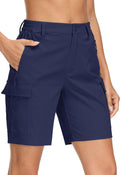 MAGCOMSEN Women's Quick-Dry Hiking Cargo Shorts - Lightweight & Trendy with 5 Pockets