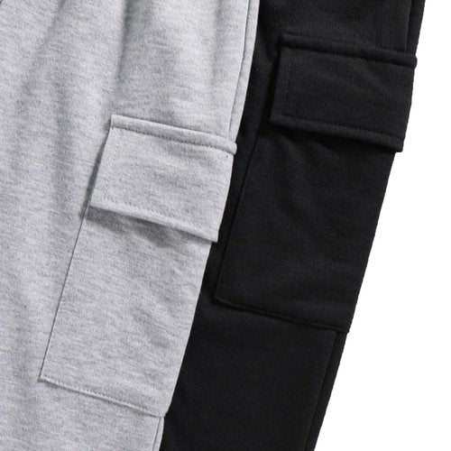 Nivne Tco Boys Casual Pants-Solid Color Soft Trousers Jogger Pants-Toddler Boys 2 Pack Sweatpants Set 7T