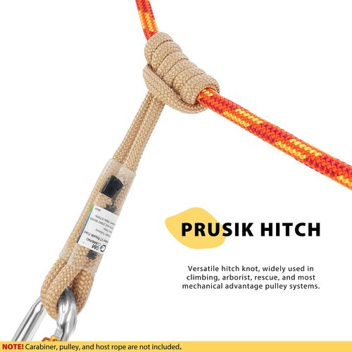 GM CLIMBING Black 8mm VT Prusik Hitch Cord - 32 inch