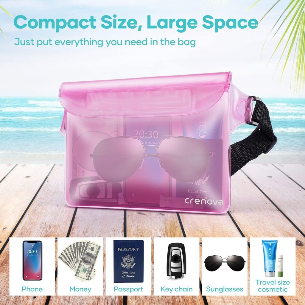 Skiennix Waterproof Fanny Pack - Sandproof Dry Bag for Beach & Travel | Ideal for Phones & Passports