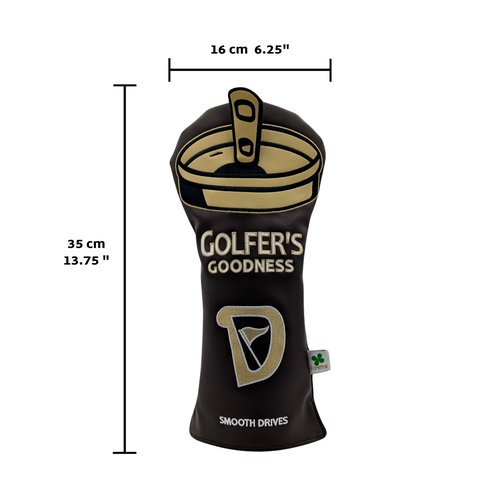 Foretra Driver Headcover - Golfers Goodness Beer Can Novelty Funny Golf Club Covers - Premium Quality Golfer Head Covers for Men Women Essential Golfing Accessory Universal Fit (Goodness)