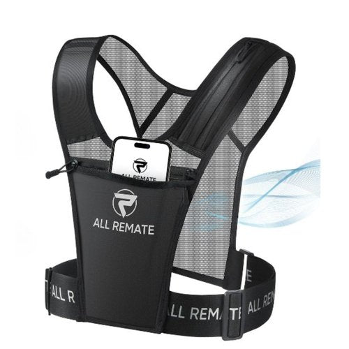 ALL REMATE Lightweight Slim Pullover Design Running Vest with 5 Pockets – Seamless Fit, Breathable Reflective Jogging Gear