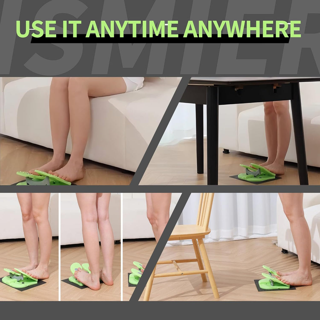 Skiennix Foldable Leg Exerciser - Portable Under Desk Foot Pedal for Seniors | Relieves Varicose Veins