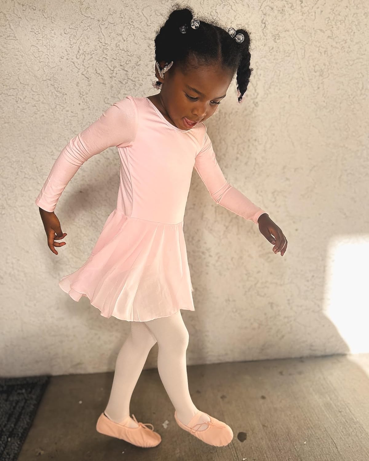 Stelle Ballet Leotard for Girls - Long Sleeve Dance Outfit with Skirt | Classic Style for Toddlers & Kids