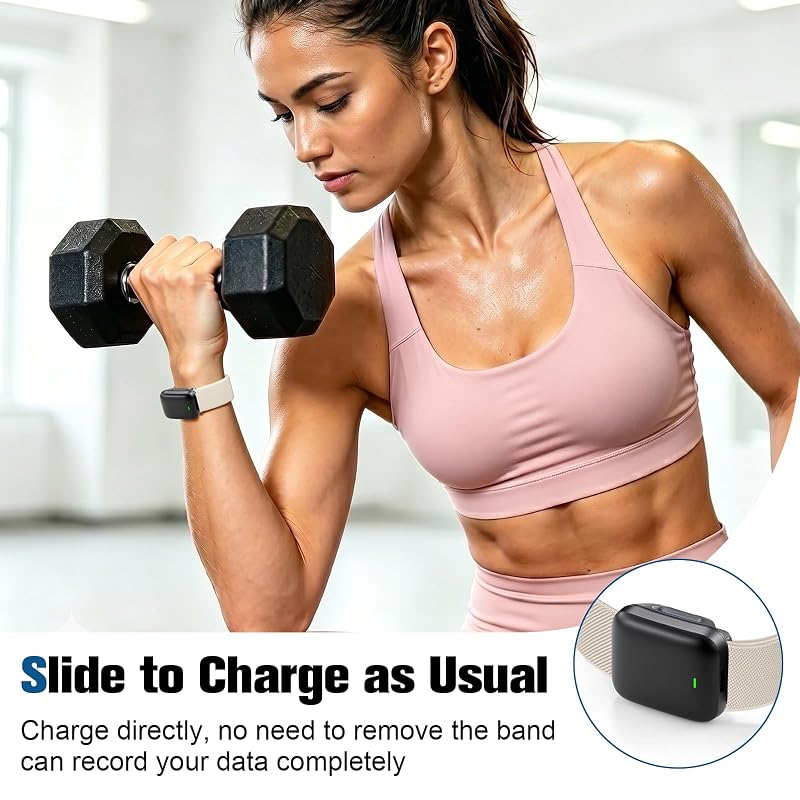 Whoop 5.0 Band Nylon Strap – Starlight Variation, Breathable Adjustable Solo Loop