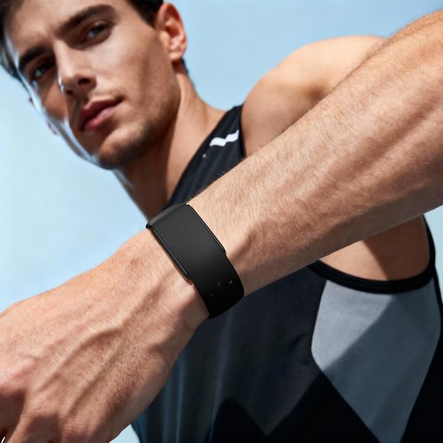 Spapoy Silicone Sport Band Compatible with Whoop 5.0 Bands for Men Women, Soft Breathable Adjustable Waterproof Replacement Wristbands for Whoop 5.0 One, Peak and Life [Not for Gen 4]