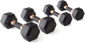CAP Barbell 50 lbs Coated Dumbbell Set - Copper Handles | Includes 10 lbs x 2 & 15 lbs x 2