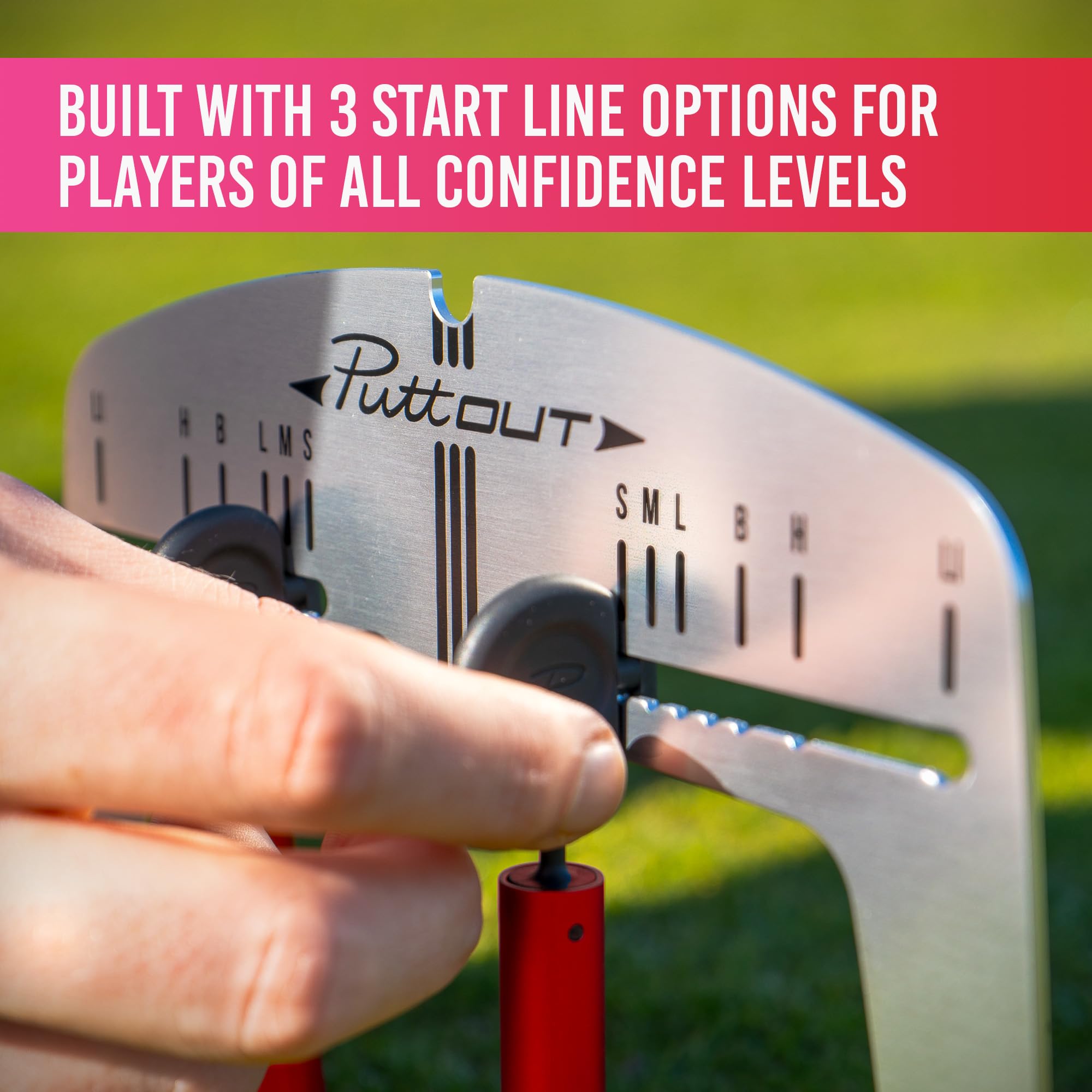 PuttOUT Magnetic Putting Mirror with Adjustable Gate
