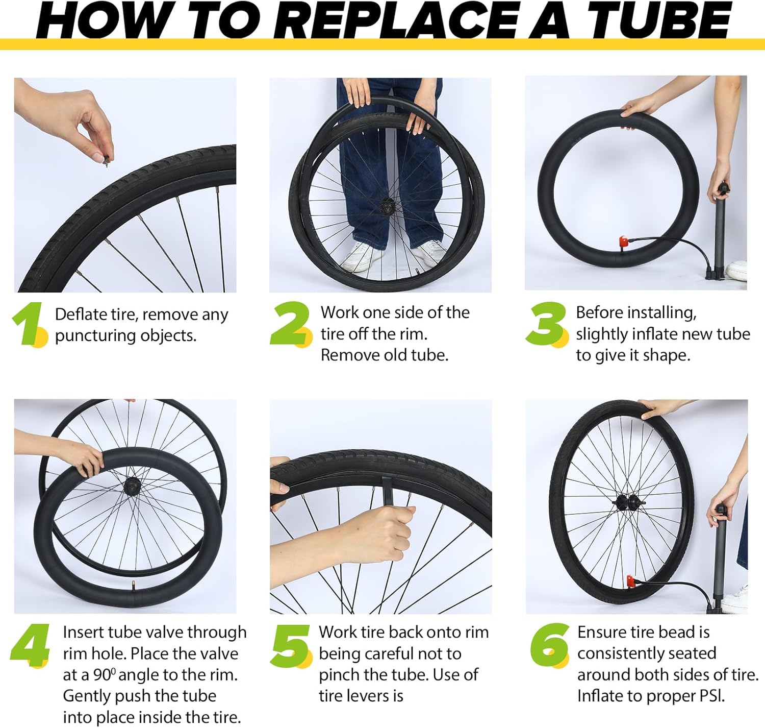 Skiennix Fat Bike Tubes - Premium Butyl Rubber with AV 32mm Schrader Valve | 20" & 26" Sizes