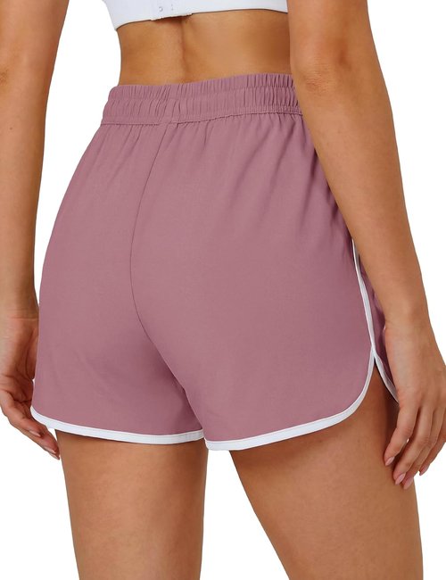 MAGCOMSEN Women's Athletic Shorts - Quick Dry Lightweight 3.5" Running & Gym Workout Shorts