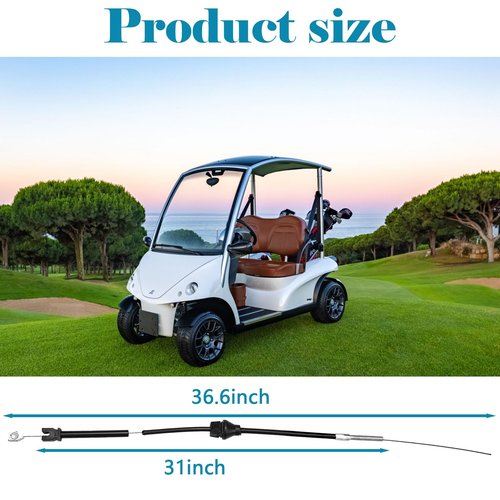 Earthtec Accelerator Throttle Cable | 35" for EZGO Marathon Golf Cart 1983-87