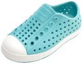 Native Shoes Unisex-Kids Jefferson Sneakers, Pool Blue/Shell White, 1 Little Kid