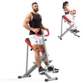 SogesHome Squat Machines Rowing Machine, Foldable & Full Body Exercise Workout Equipment, Row and Ride Squat Machine 330 LBS Weight Capacity, Glute Trainer Machine (Red)