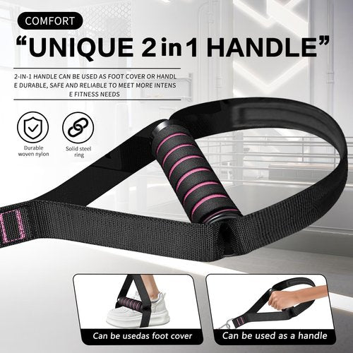 BBTOPS Pilates Bar Kit with Resistance Bands, Pilates Equipment Exercise Bar with Ab Roller for Abs Workout, Portable Home Gym Yoga Fitness Bar for Women & Men (Black)