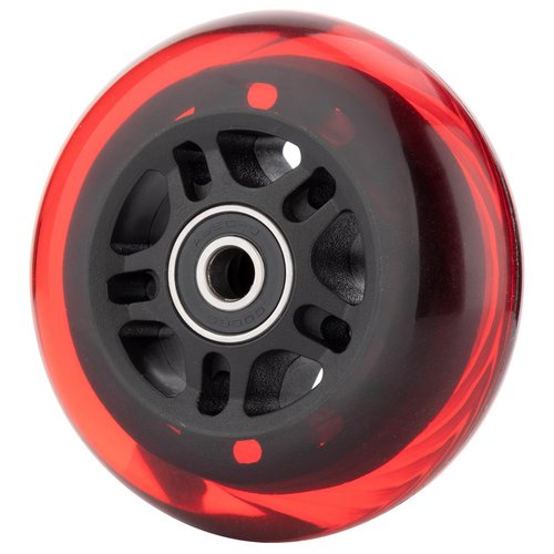HeyZomm Inline Skate Wheels Outdoor & Indoor Inline Skate Replacement Wheels 85a Roller Hockey Wheels w/Bearings ABEC-9 & Floating Spacers, 64mm 70mm 72mm 76mm 80mm 84mm 90mm Dia, 8-Pack (72mm, Red)