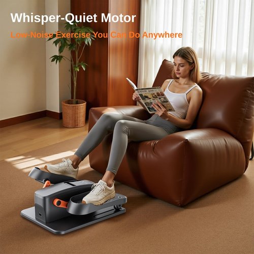 CITXMOTI Under Desk Elliptical Machine, Electric Elliptical Leg Exerciser as Seen on TV for Seniors, Portable Quiet Seated Pedal Exerciser for Home Office with 12 Adjustable Speeds and Remote Control