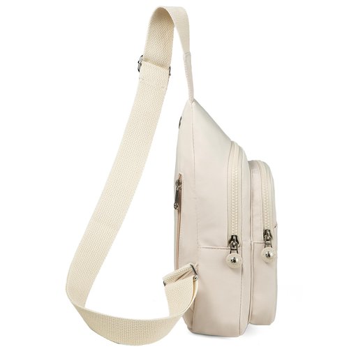 Banelu Sling Bag Small Crossbody Bags for Women, Cross Body Bag Sling Backpack for Outdoors Sports Hiking - Beige