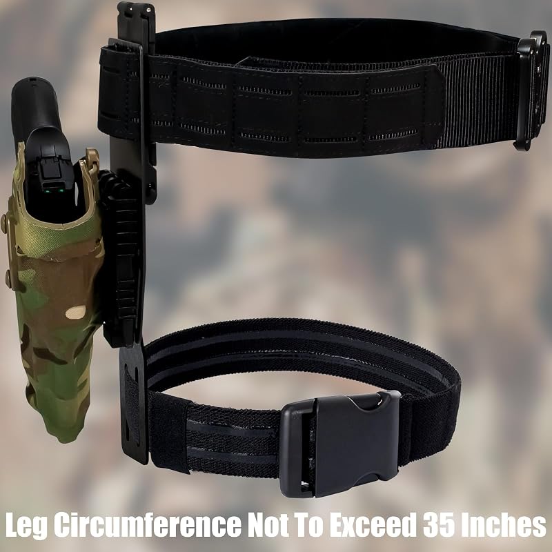 Leg Strap & Modular Drop Swivel for Thigh Holster - Quick-Release Belt Attachment