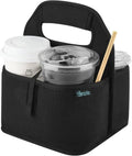 Beautyflier Reusable Insulated Coffee Cup Carrier - Portable Tote Bag for Hot & Cold Drinks