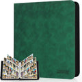 Trading Card Binder by [Brand Name] - 12 Pocket Collection Album for 960 Cards | Premium Green Holder for TCG/PM/MTG